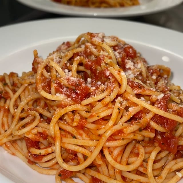 Spaghetti with Sausage.