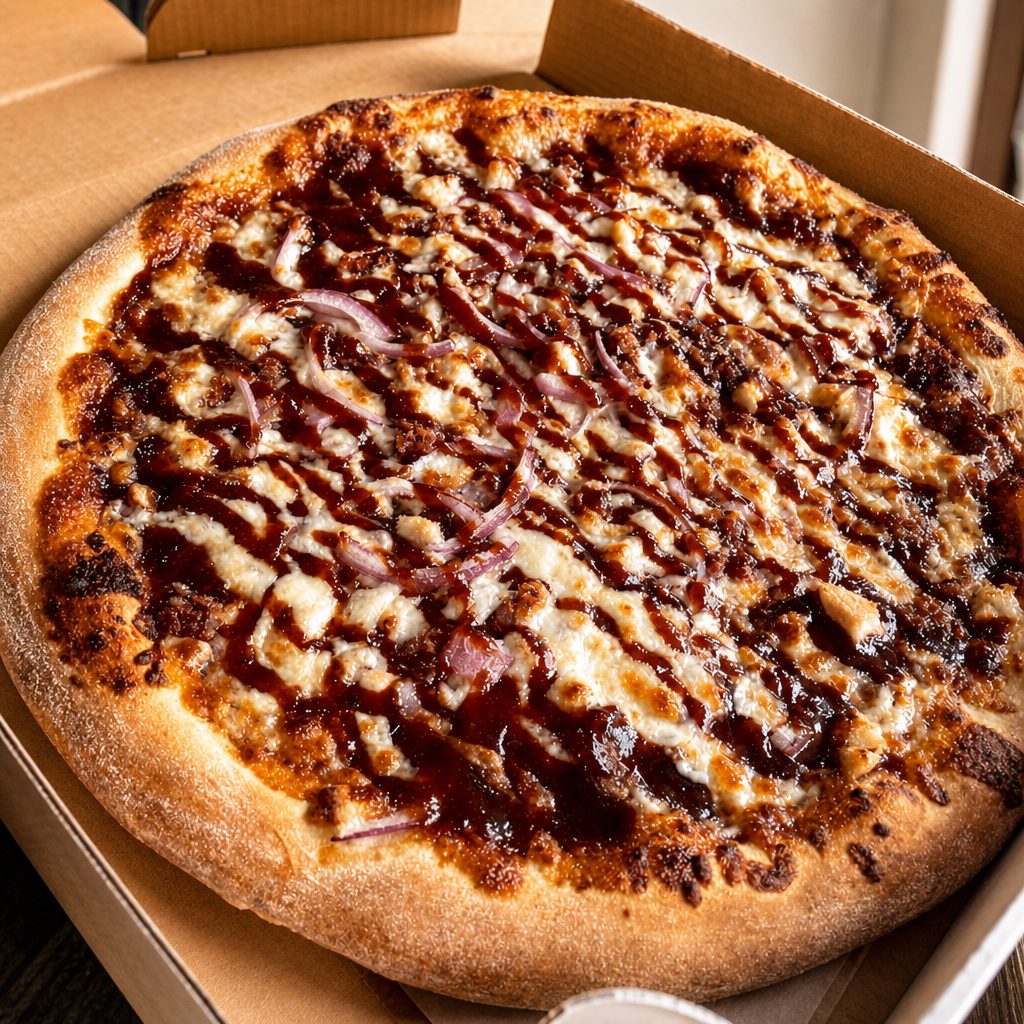 In BBQ We Cluck Pizza (20'' X-large).