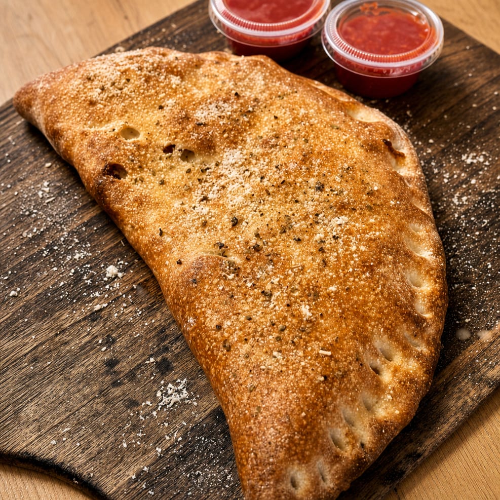 Chicken Garlic Calzone.