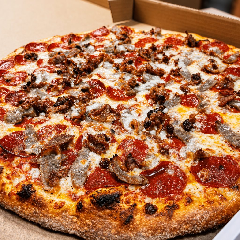 Double Meat Democracy Pizza (14'' Medium).