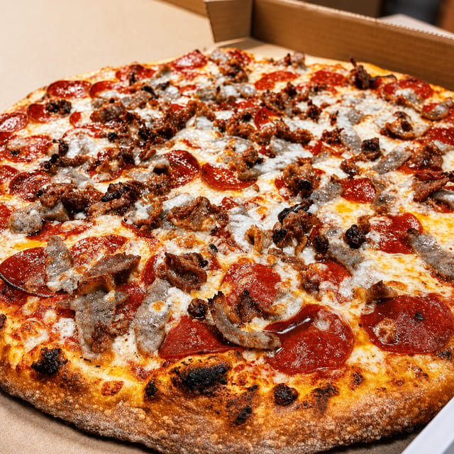 Double Meat Democracy Pizza (14'' Medium).