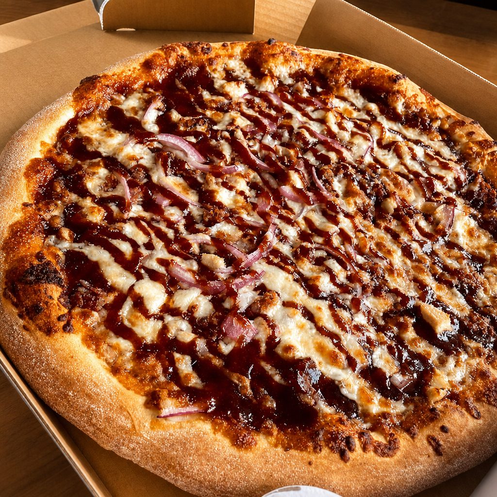 In BBQ We Cluck Pizza (16'' Large).