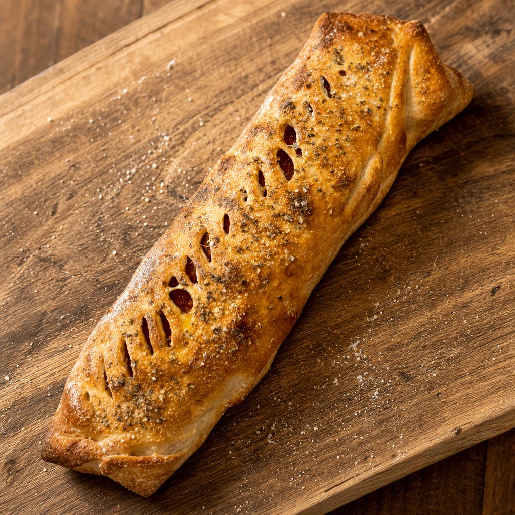 Meatball & Mozzarella Stromboli.